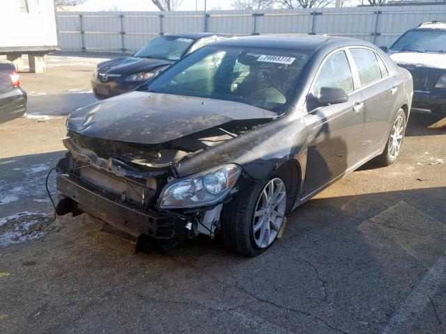 1G1ZG5E74CF218944 - 2012 CHEVROLET MALIBU LTZ BLACK photo 2