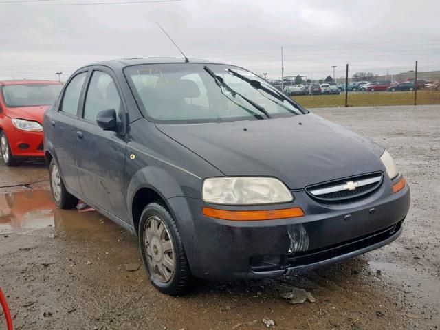 KL1TG52695B310285 - 2005 CHEVROLET AVEO LT BLACK photo 1