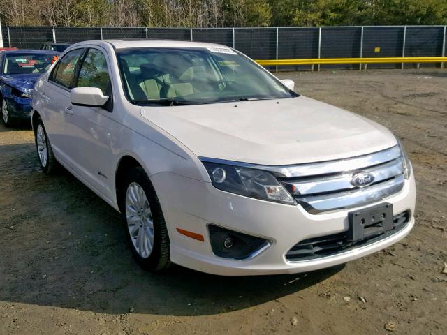 3FADP0L35AR302555 - 2010 FORD FUSION HYB WHITE photo 1