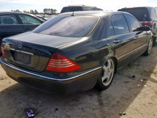 WDBNG83J43A334209 - 2003 MERCEDES-BENZ S 430 4MAT BLACK photo 4