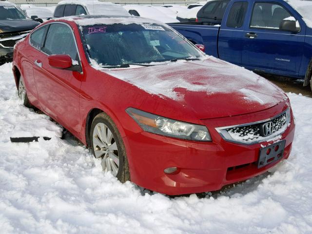 1HGCS21808A004564 - 2008 HONDA ACCORD EXL RED photo 1