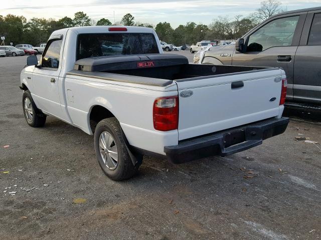 1FTYR10D65PA58498 - 2005 FORD RANGER WHITE photo 3