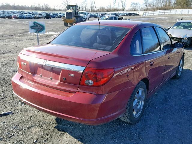 1G8JD54R85Y506192 - 2005 SATURN L300 LEVEL MAROON photo 4