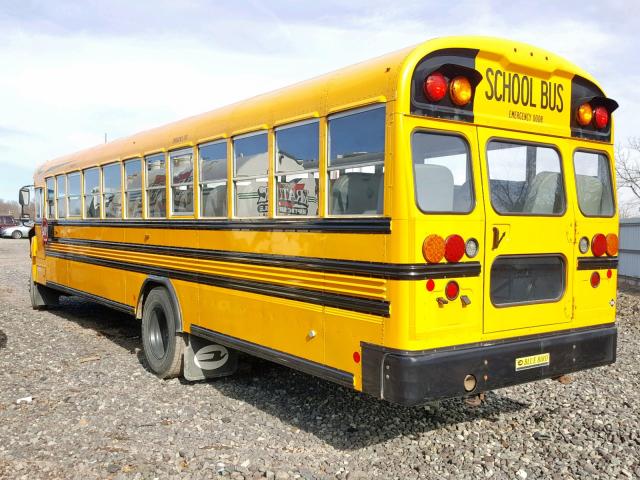 1BAKGCBA5EF302247 - 2014 BLUE BIRD SCHOOL BUS YELLOW photo 3