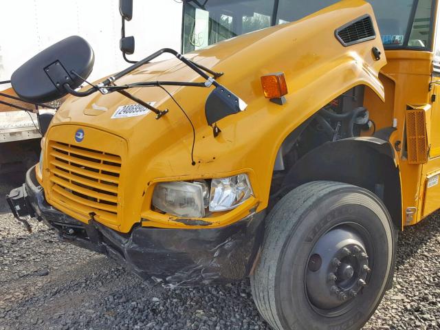 1BAKGCBA5EF302247 - 2014 BLUE BIRD SCHOOL BUS YELLOW photo 9