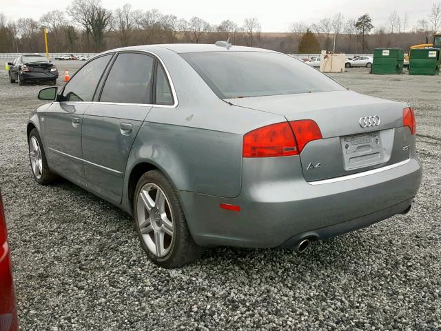 WAUAF78E36A015149 - 2006 AUDI A4 2 GRAY photo 3