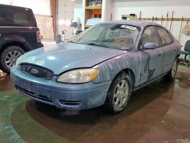 1FAFP56U06A236668 - 2006 FORD TAURUS SEL BLUE photo 2