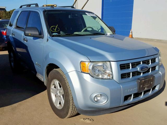 1FMCU49389KA25117 - 2009 FORD ESCAPE HYB BLUE photo 1