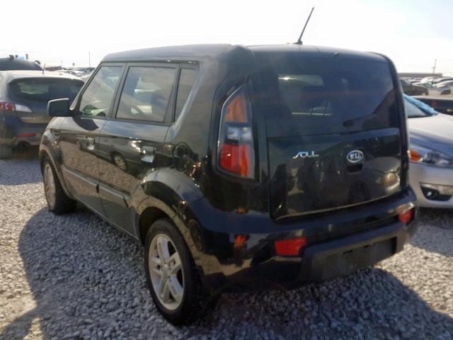 KNDJT2A20A7180385 - 2010 KIA SOUL + BLACK photo 3