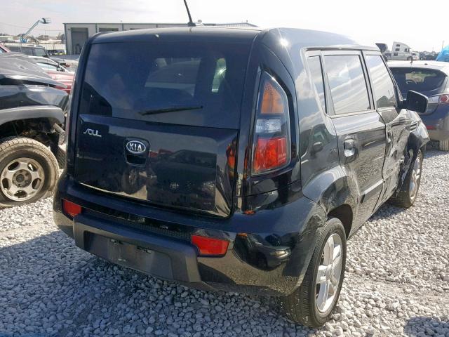 KNDJT2A20A7180385 - 2010 KIA SOUL + BLACK photo 4