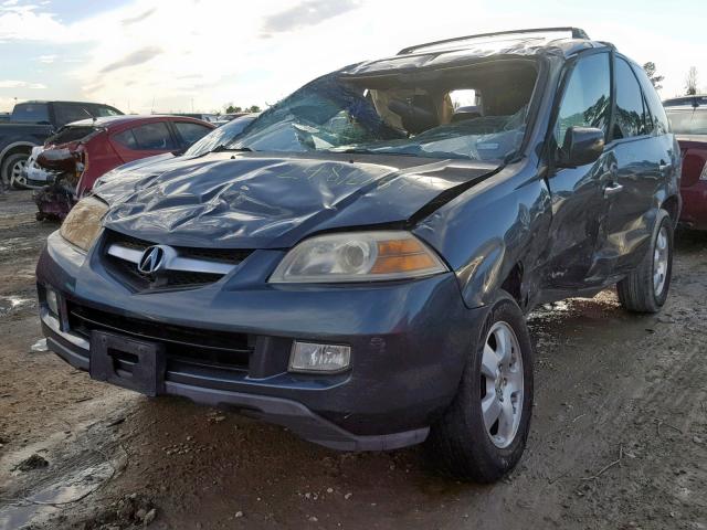 2HNYD18286H515409 - 2006 ACURA MDX BLUE photo 2