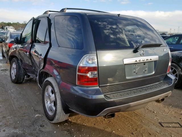 2HNYD18286H515409 - 2006 ACURA MDX BLUE photo 3