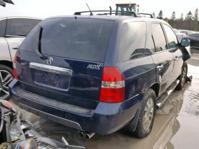 2HNYD186X3H004590 - 2003 ACURA MDX TOURIN BLUE photo 4