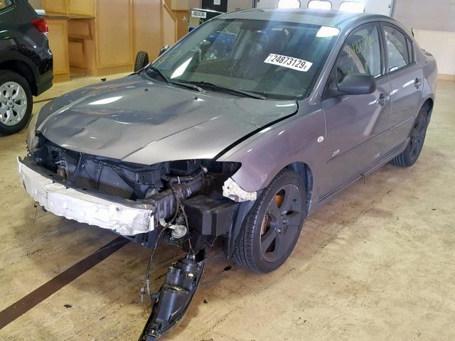 JM1BK324061438542 - 2006 MAZDA 3 S GRAY photo 2