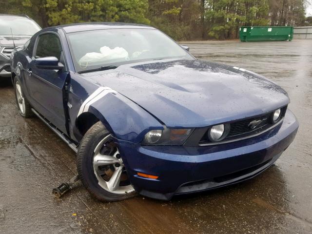 1ZVBP8CF9B5137525 - 2011 FORD MUSTANG GT BLUE photo 1