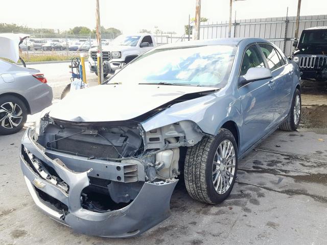 1G1ZH57B89F153393 - 2009 CHEVROLET MALIBU 1LT BLUE photo 2