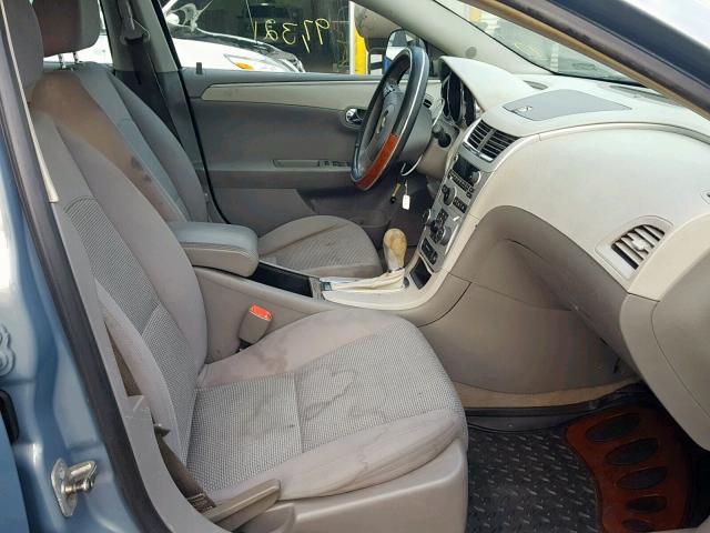 1G1ZH57B89F153393 - 2009 CHEVROLET MALIBU 1LT BLUE photo 5