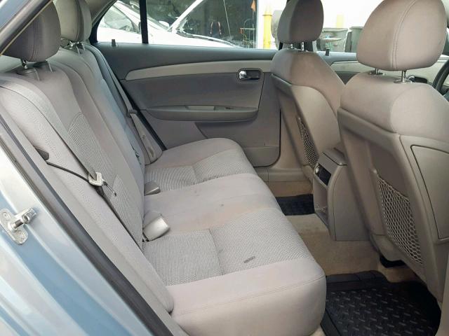 1G1ZH57B89F153393 - 2009 CHEVROLET MALIBU 1LT BLUE photo 6