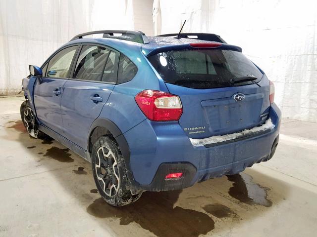 JF2GPABC0H8218106 - 2017 SUBARU CROSSTREK BLUE photo 3