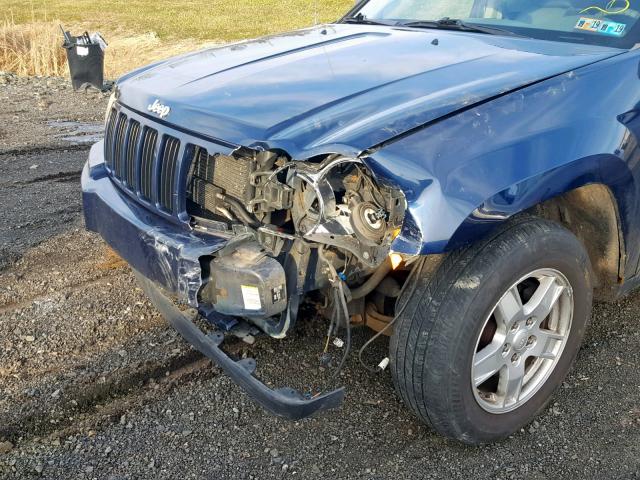 1J4GR48K46C101612 - 2006 JEEP GRAND CHER BLUE photo 9