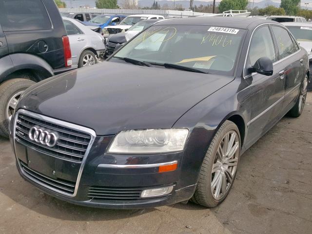 WAUMV94E08N014599 - 2008 AUDI A8 L QUATT BLACK photo 2