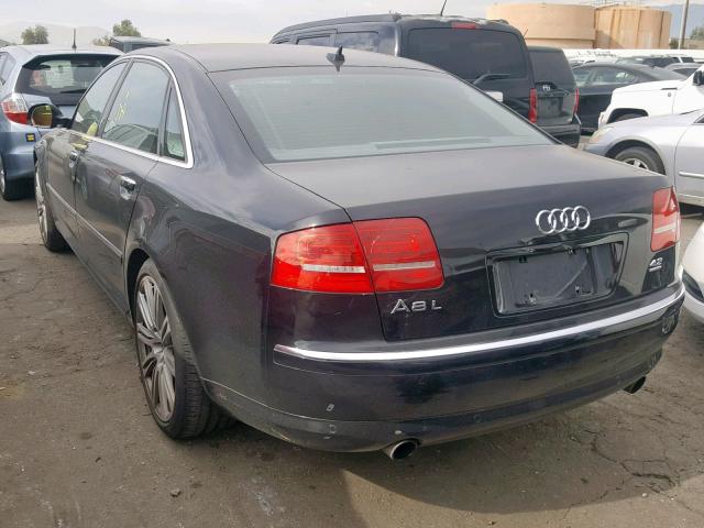 WAUMV94E08N014599 - 2008 AUDI A8 L QUATT BLACK photo 3