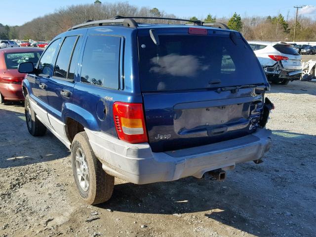 1J4GW48N4YC408557 - 2000 JEEP GRAND CHER BLUE photo 3