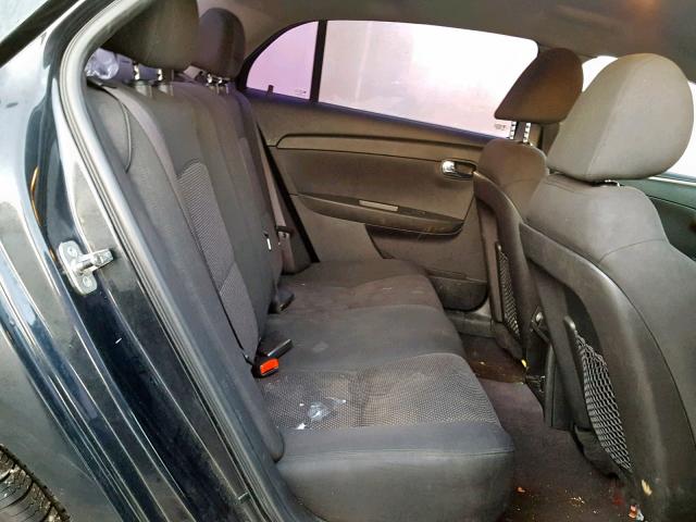1G1ZC5EB4AF183545 - 2010 CHEVROLET MALIBU 1LT შავი ფოტო 6
