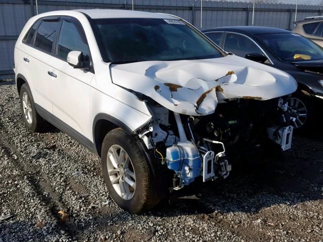 5XYKT3A69FG577214 - 2015 KIA SORENTO LX WHITE photo 1