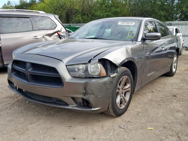 2B3CL1CG8BH587910 - 2011 DODGE CHARGER PO CHARCOAL photo 2