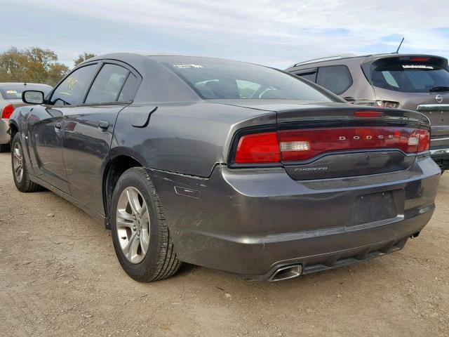 2B3CL1CG8BH587910 - 2011 DODGE CHARGER PO CHARCOAL photo 3