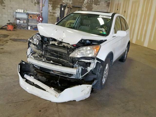 JHLRE48778C047105 - 2008 HONDA CR-V EXL WHITE photo 2