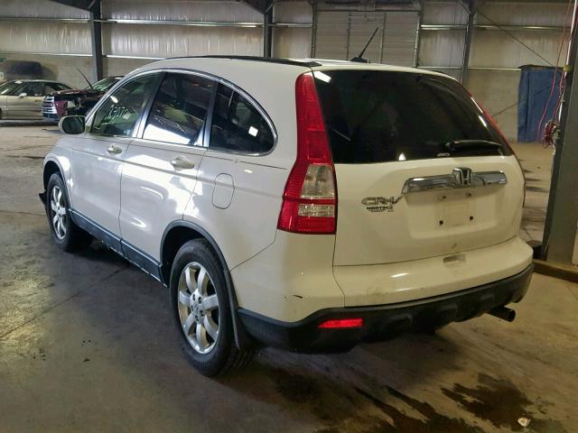 JHLRE48778C047105 - 2008 HONDA CR-V EXL WHITE photo 3