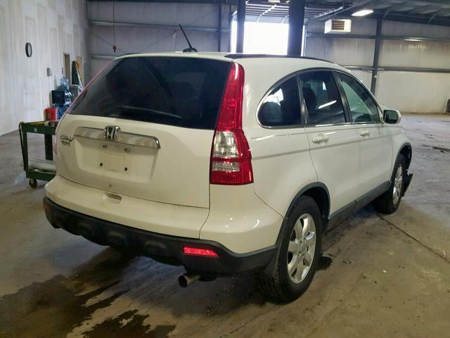 JHLRE48778C047105 - 2008 HONDA CR-V EXL WHITE photo 4