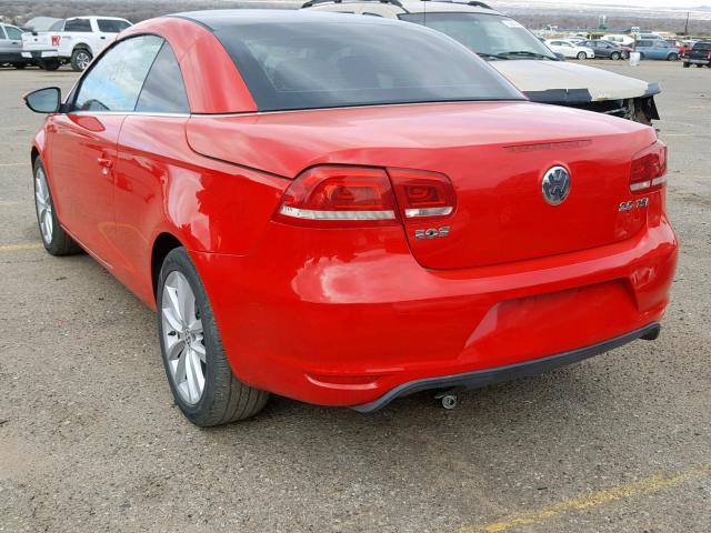 WVWBW8AH4FV000976 - 2015 VOLKSWAGEN EOS KOMFOR RED photo 3