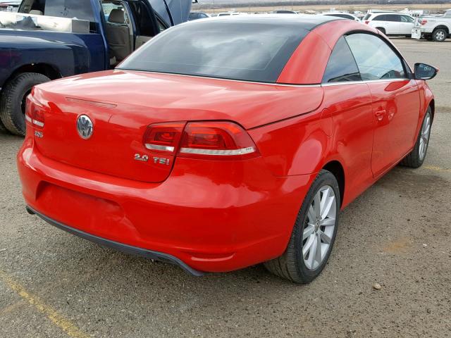 WVWBW8AH4FV000976 - 2015 VOLKSWAGEN EOS KOMFOR RED photo 4