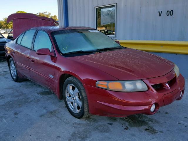 1G2HZ541X34169839 - 2003 PONTIAC BONNEVILLE BURGUNDY photo 1