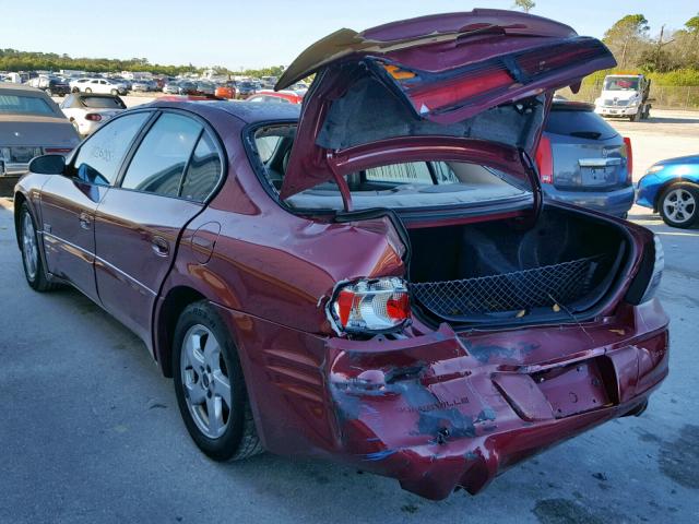 1G2HZ541X34169839 - 2003 PONTIAC BONNEVILLE BURGUNDY photo 3