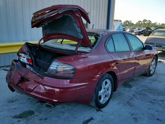 1G2HZ541X34169839 - 2003 PONTIAC BONNEVILLE BURGUNDY photo 4