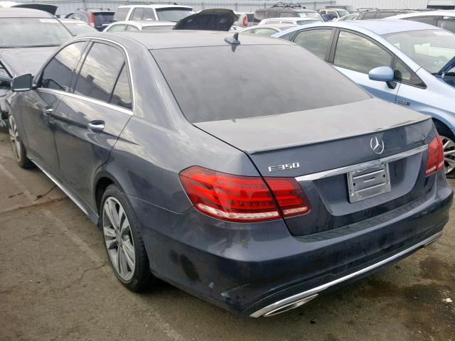 WDDHF5KB1EB017694 - 2014 MERCEDES-BENZ E 350 GRAY photo 3