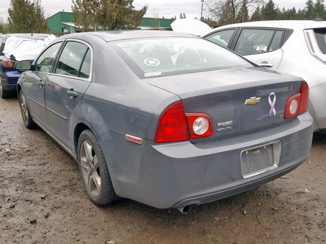 1G1ZH57B284255993 - 2008 CHEVROLET MALIBU 1LT GRAY photo 3