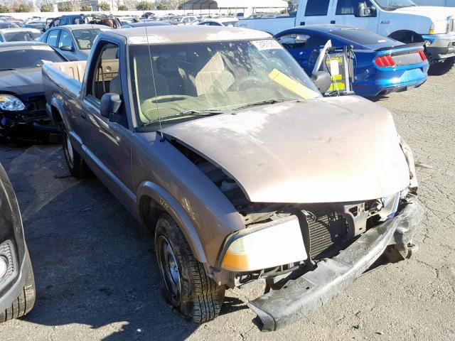 1GTCS145728133796 - 2002 GMC SONOMA BROWN photo 1