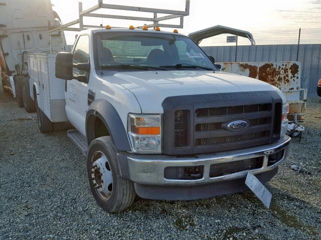 1FDAF56R49EA94479 - 2009 FORD F550 SUPER WHITE photo 1