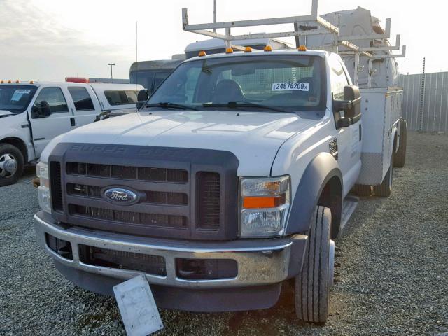 1FDAF56R49EA94479 - 2009 FORD F550 SUPER WHITE photo 2