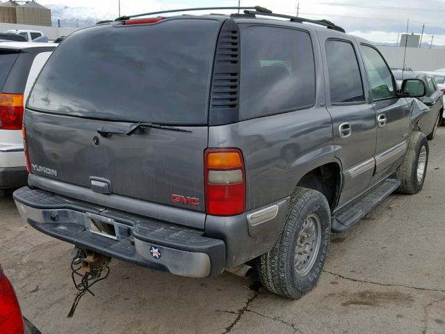 1GKEC13T22R179752 - 2002 GMC YUKON GRAY photo 4