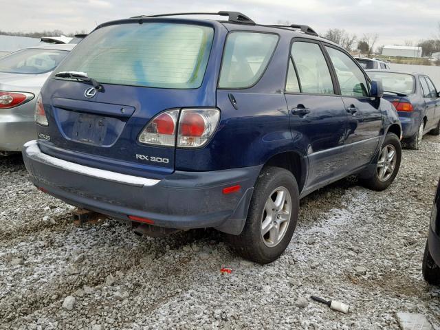 JTJHF10U210197228 - 2001 LEXUS RX BLUE photo 4