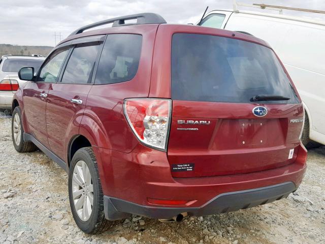 JF2SHBCC5BH756660 - 2011 SUBARU FORESTER 2 BURGUNDY photo 3