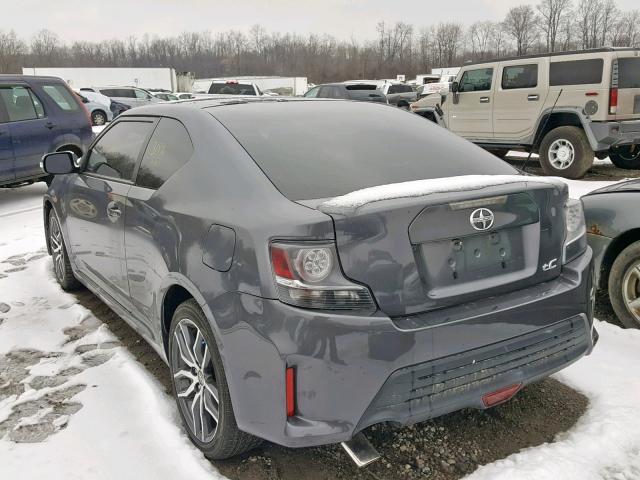 JTKJF5C71E3070274 - 2014 TOYOTA SCION TC GRAY photo 3