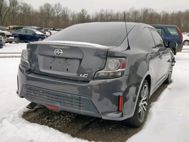 JTKJF5C71E3070274 - 2014 TOYOTA SCION TC GRAY photo 4
