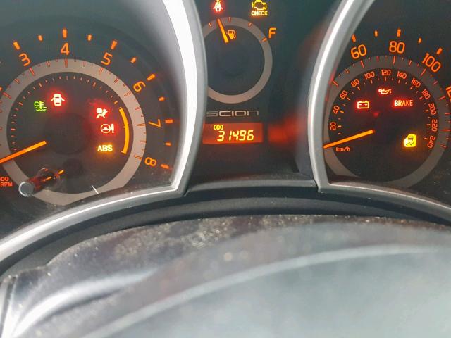 JTKJF5C71E3070274 - 2014 TOYOTA SCION TC GRAY photo 8